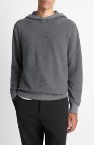 Vince Geometric Jacquard Wool & Cashmere Blend Hoodie