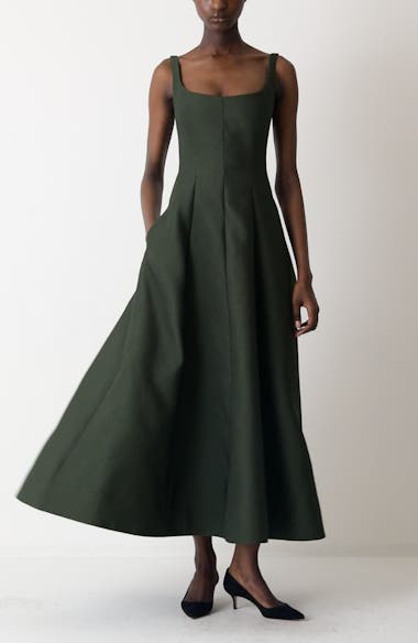 Lela Rose Fit & Flare Midi Dress | Nordstromrack