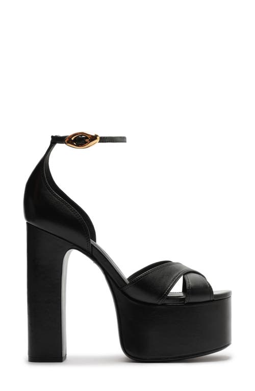 Schutz Jolene Platform Ankle Strap Sandal In Black