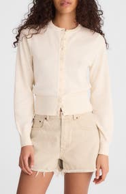 Madewell Button Front Cotton Cardigan