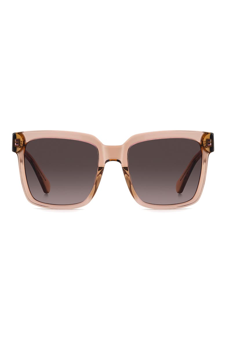 Shira 55mm Sunglasses, Main, color, BROWN PINK/ PINK DS