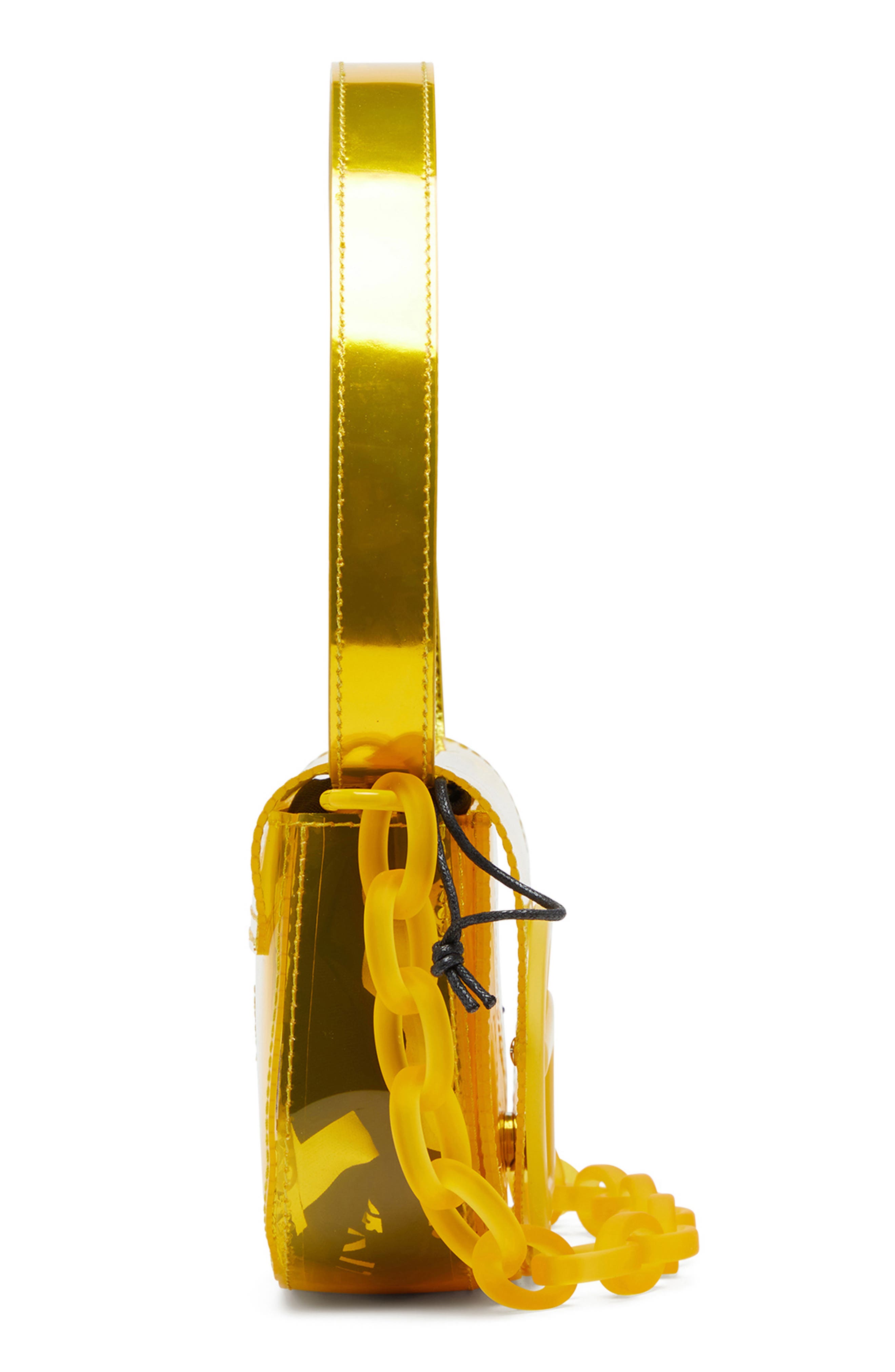 DIESEL<sup>®</sup> 1DR-Iconic Transparent TPU Shoulder Bag, Alternate, color, Yellow