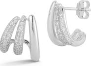 GLAZE JEWELRY Triple Huggie Hoop Earrings
