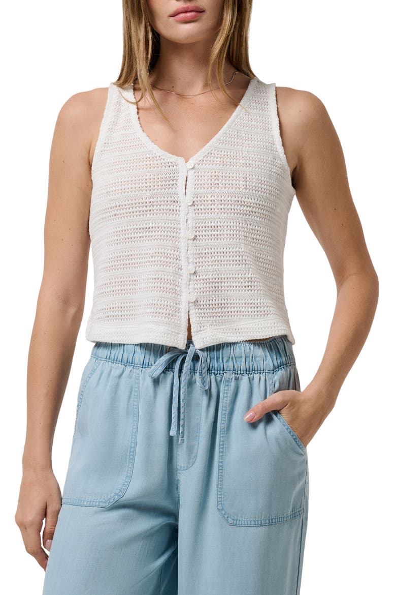 Beach Club Knit Tank, Main, color, SUMMER WHITE