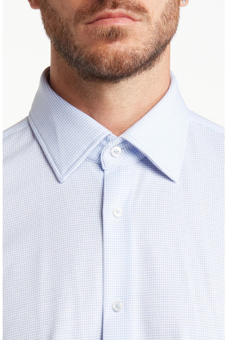 Hank Stretch Dot Dress Shirt, Alternate, color, LT PAST/BU