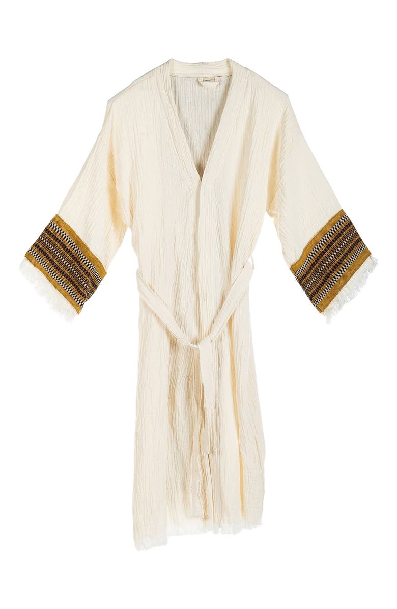 Forever & Always Shoes Kaia Emroidered Sleeve Handmade Kimono, Main, color, White 2