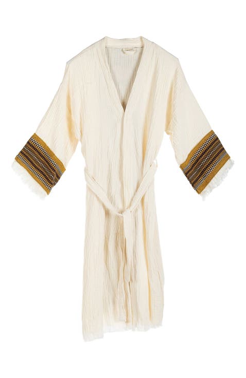 Kaia Emroidered Sleeve Handmade Kimono