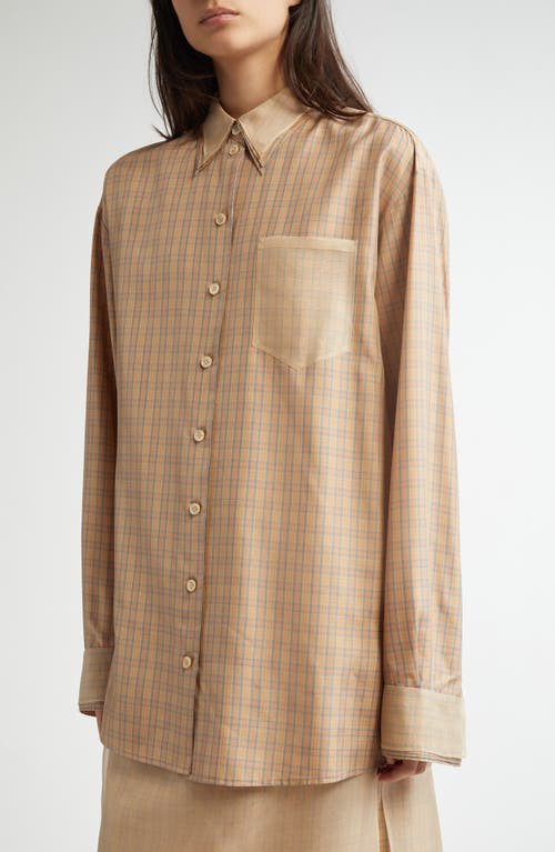 EENK EENK ORGANZA TRIM SILK SHIRT