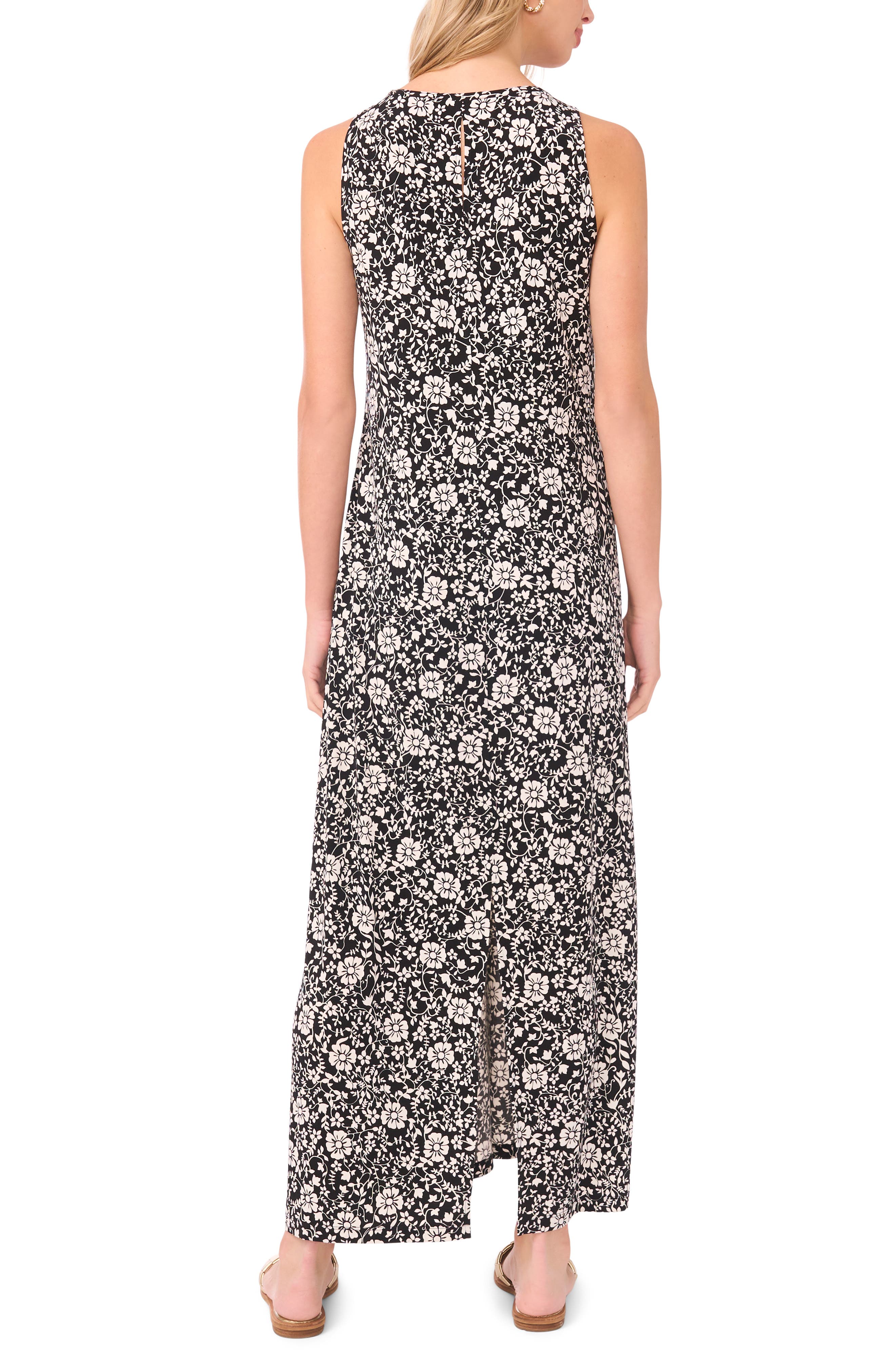 Floral Print Sleeveless Maxi Dress - image 2