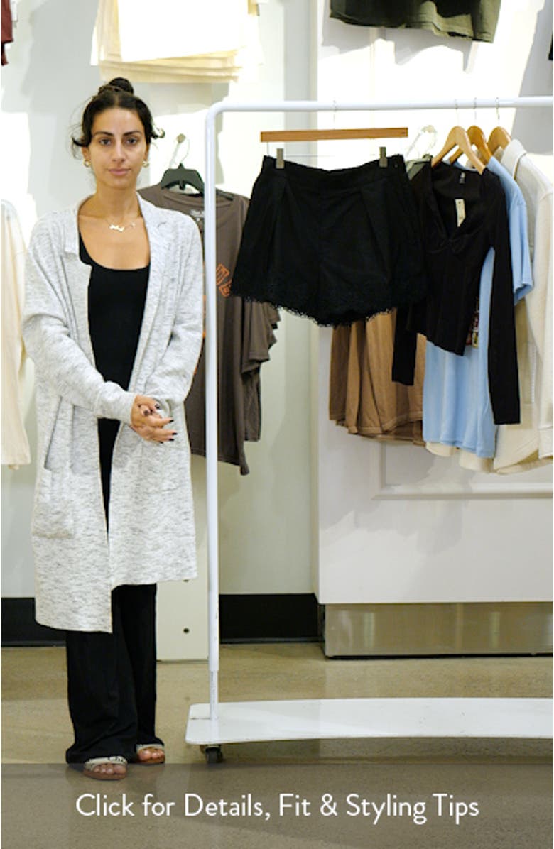 Lace Trim Linen & Cotton Shorts, sales video thumbnail