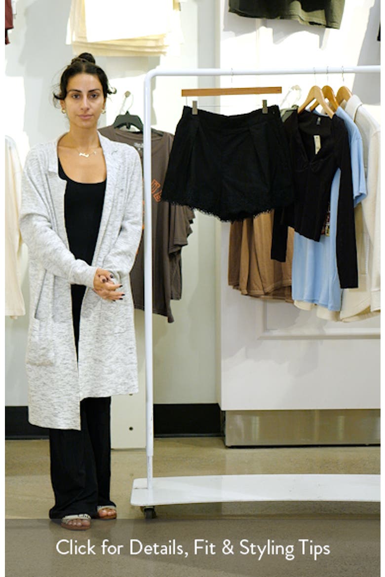 Lace Trim Linen & Cotton Shorts video