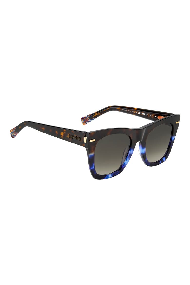 51mm Gradient Square Sunglasses, Alternate, color, 0I2G-HA