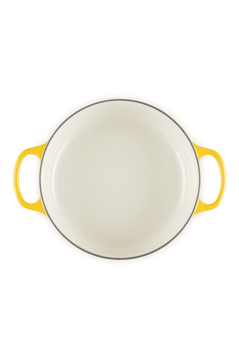 Signature 3.5-Quart Round Enamel Cast Iron Dutch Oven, Alternate, color, NECTAR