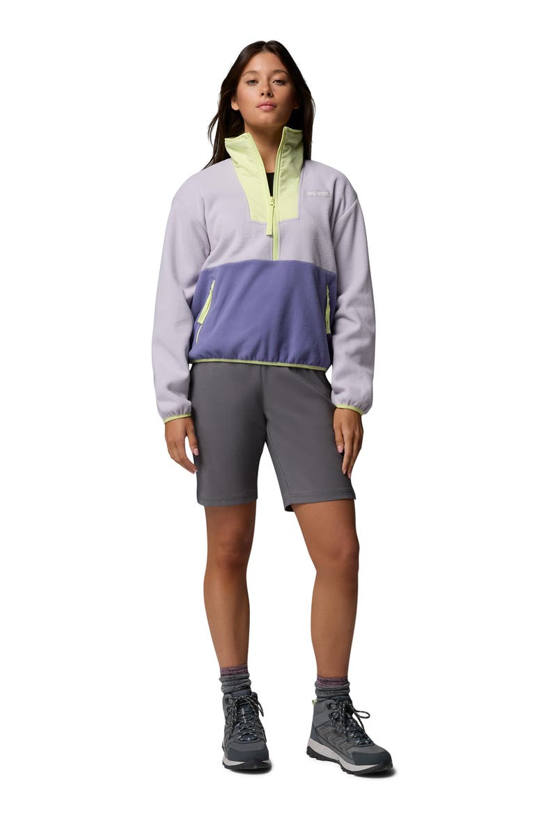 Sequoia Grove Half Zip Fleece Pullover, Alternate, color, LAVENDER PEARL/ STORM