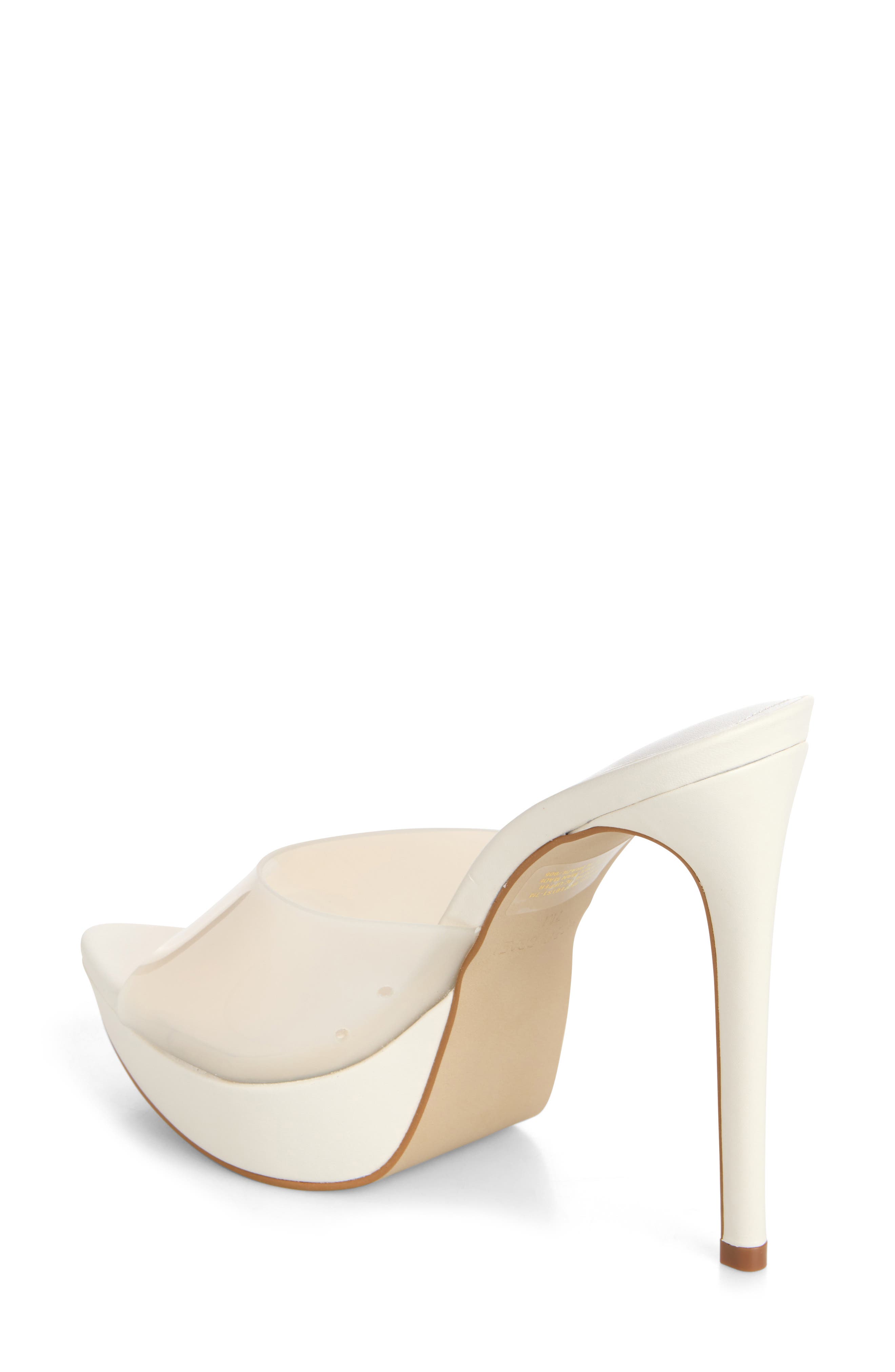 Steve Madden Motel Stiletto Slide Sandal, Alternate, color, Ivory