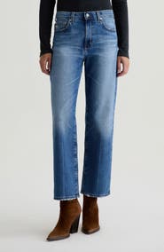 AG Brinley Mid Rise Ankle Straight Leg Jeans