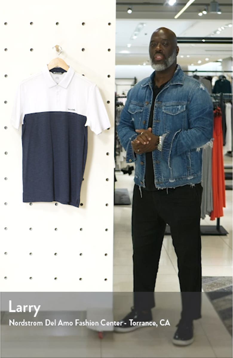 Exchange Rate Color Block Knit Polo Shirt, sales video thumbnail