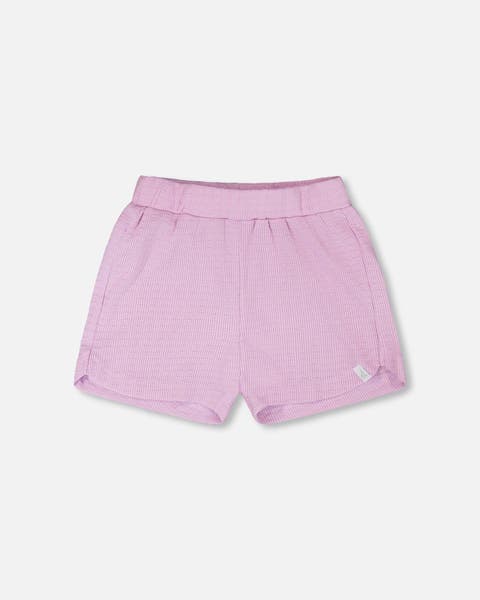 Crinkle Jersey Elastic Waist Shorts (Toddler, Little Kid & Big Kid)