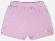 Deux par Deux Crinkle Jersey Elastic Waist Shorts