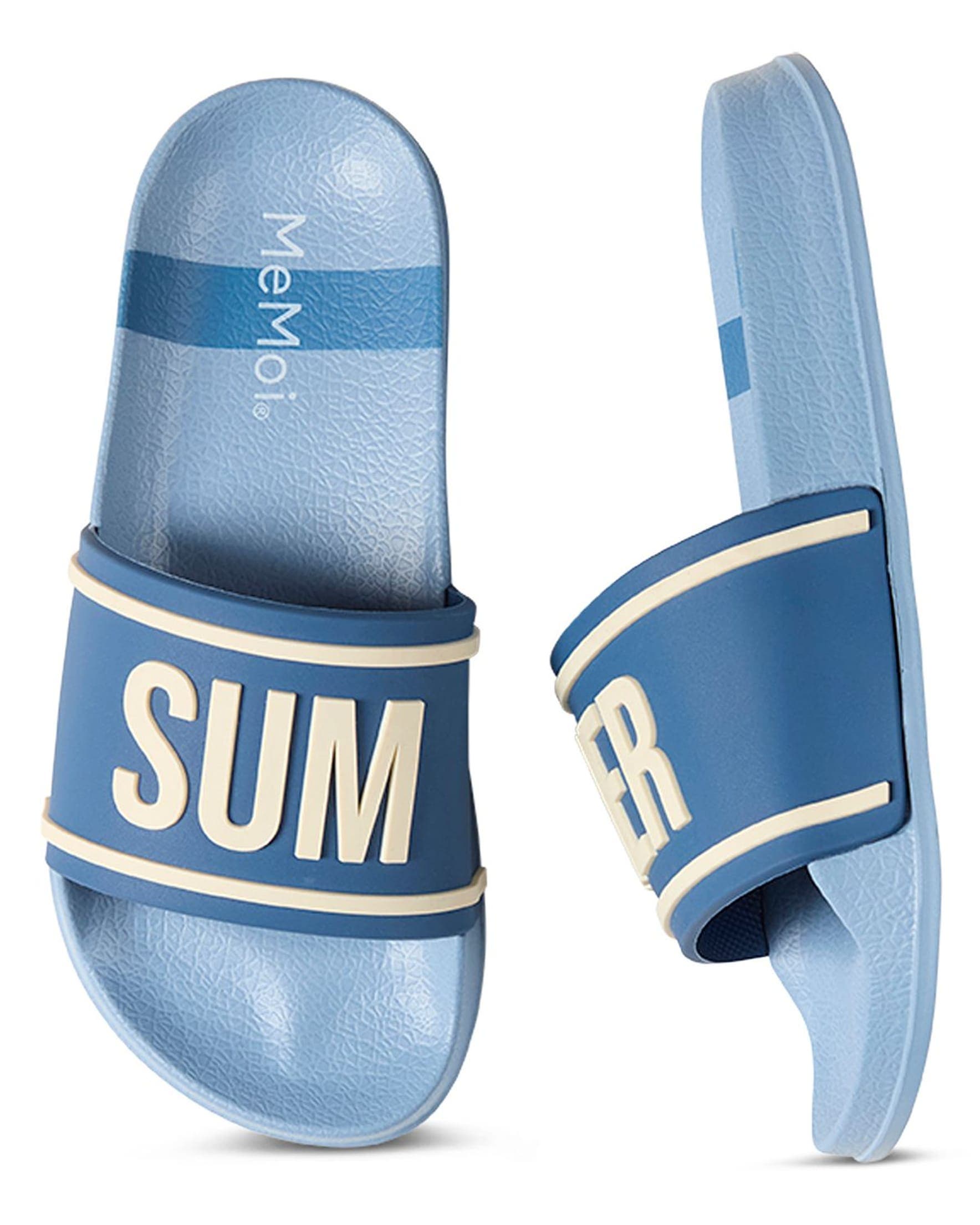 Kids' Summer Slip-On Slide Sandal, Alternate, color, Blue