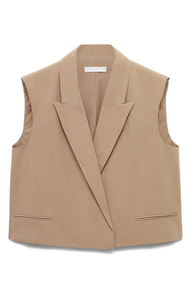 MANGO Lapel Suit Vest, Alternate, color, 