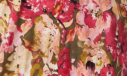 SAM EDELMAN SAM EDELMAN ILLORA FLORAL PRINT LONG SLEEVE MIDI DRESS