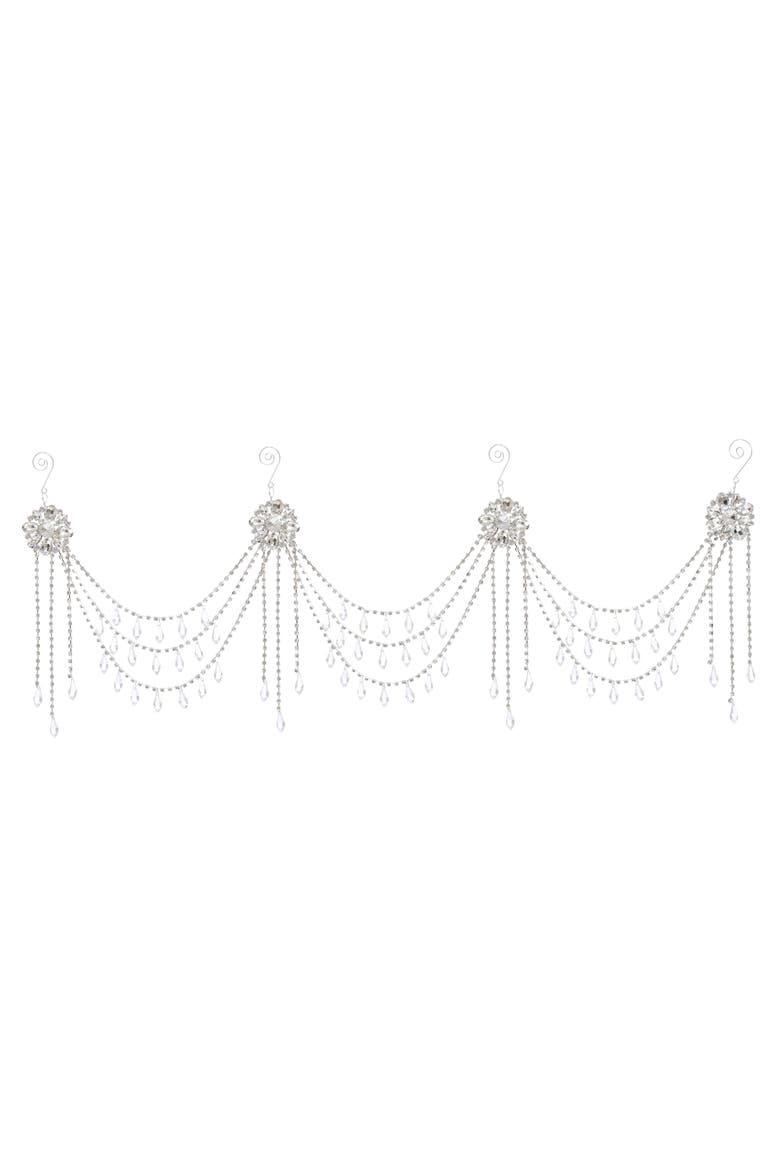 Hanging Jeweled Garland, Set of 2, Main, color, Silver