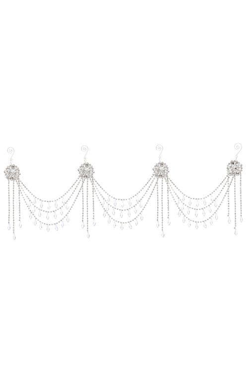 Mark Roberts Hanging Jeweled Garland, Set Of 2 In Silver