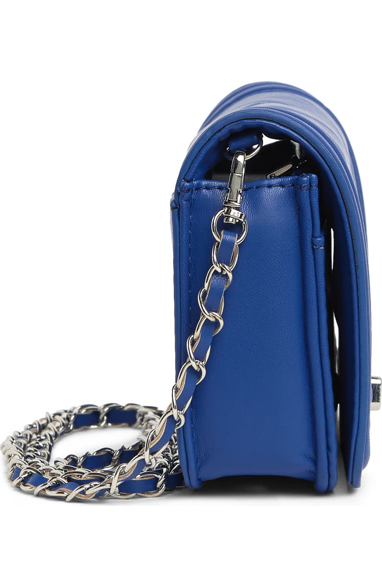 Badgley Mischka Collection Small Chevron Quilted Crossbody Bag, Alternate, color,