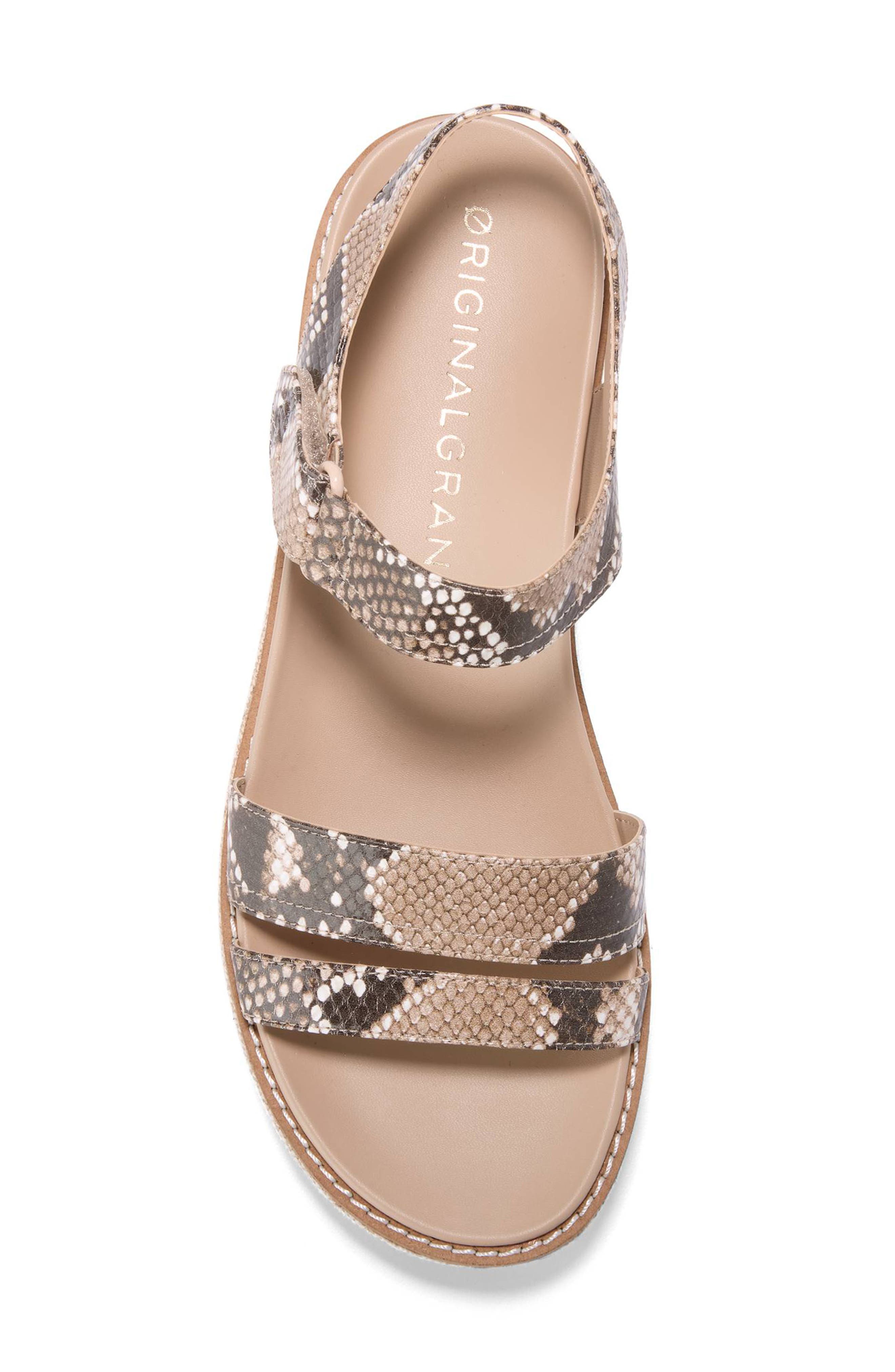 OriginalGrand Peyton Flatform Sandal, Alternate, color, DUNE SNAKE PRINT LEATHER