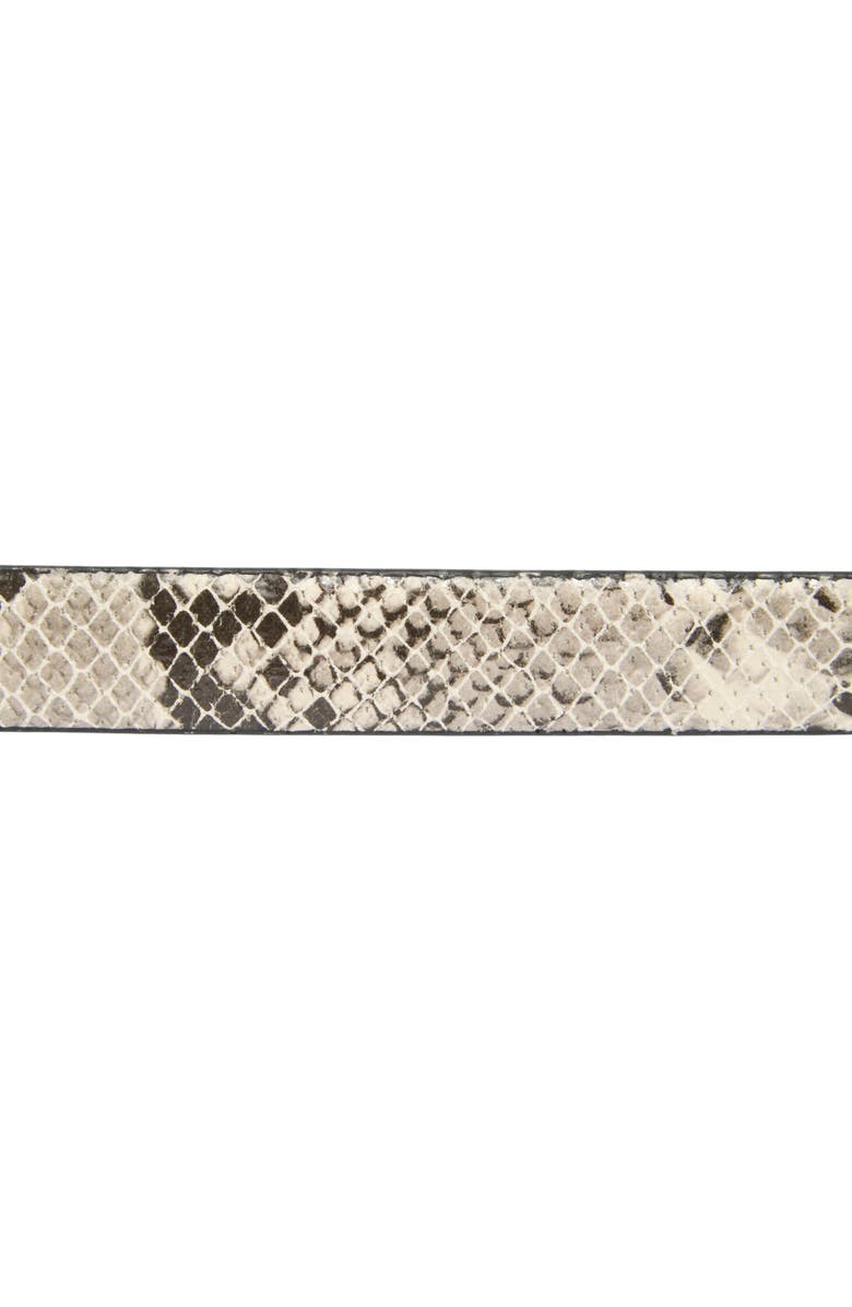 Linea Pelle Faux Python Print Keeper Belt, Alternate, color, 