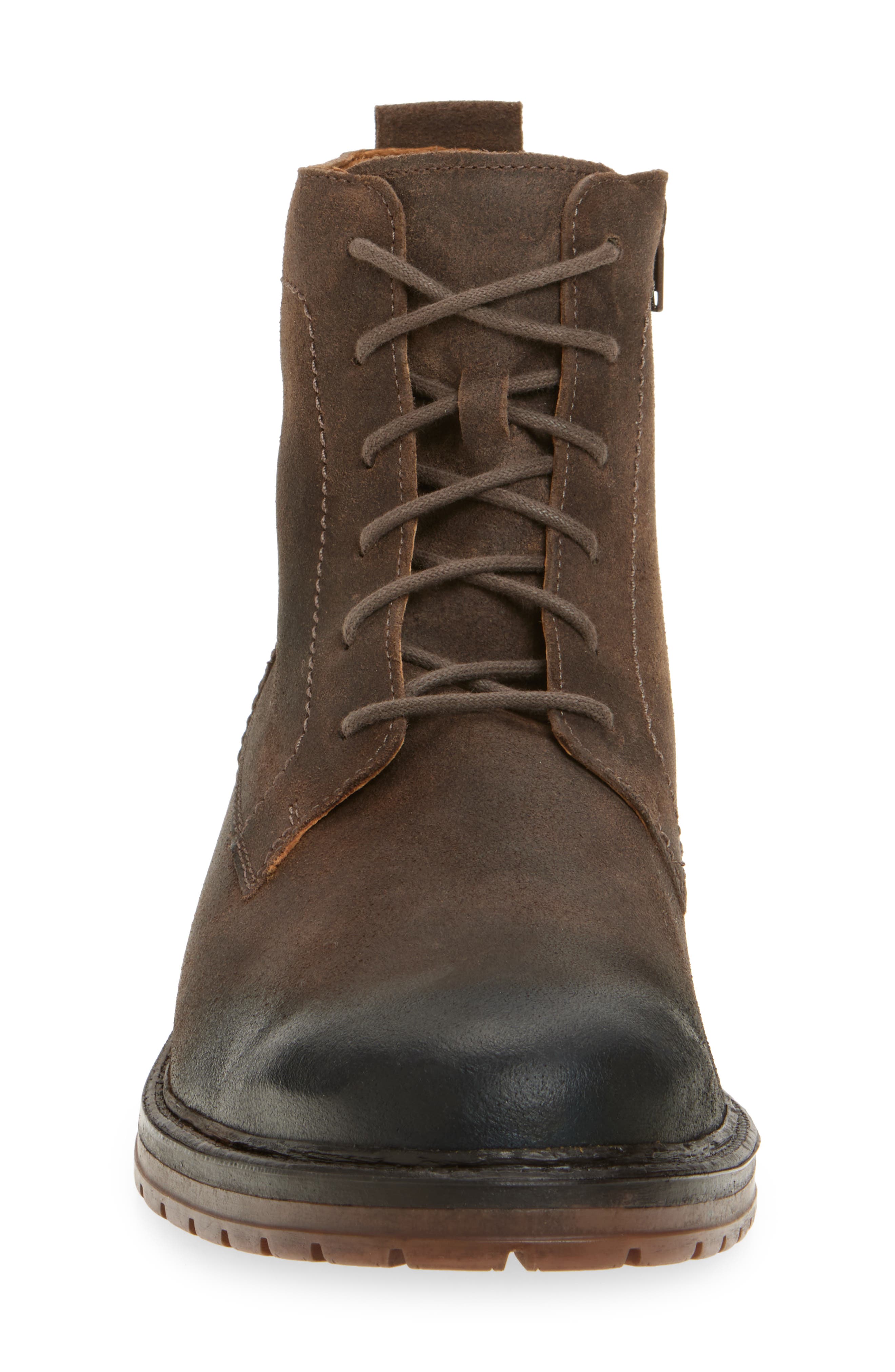 Mephisto Ladislas Zip Derby Boot, Alternate, color, Walnut Old Velour