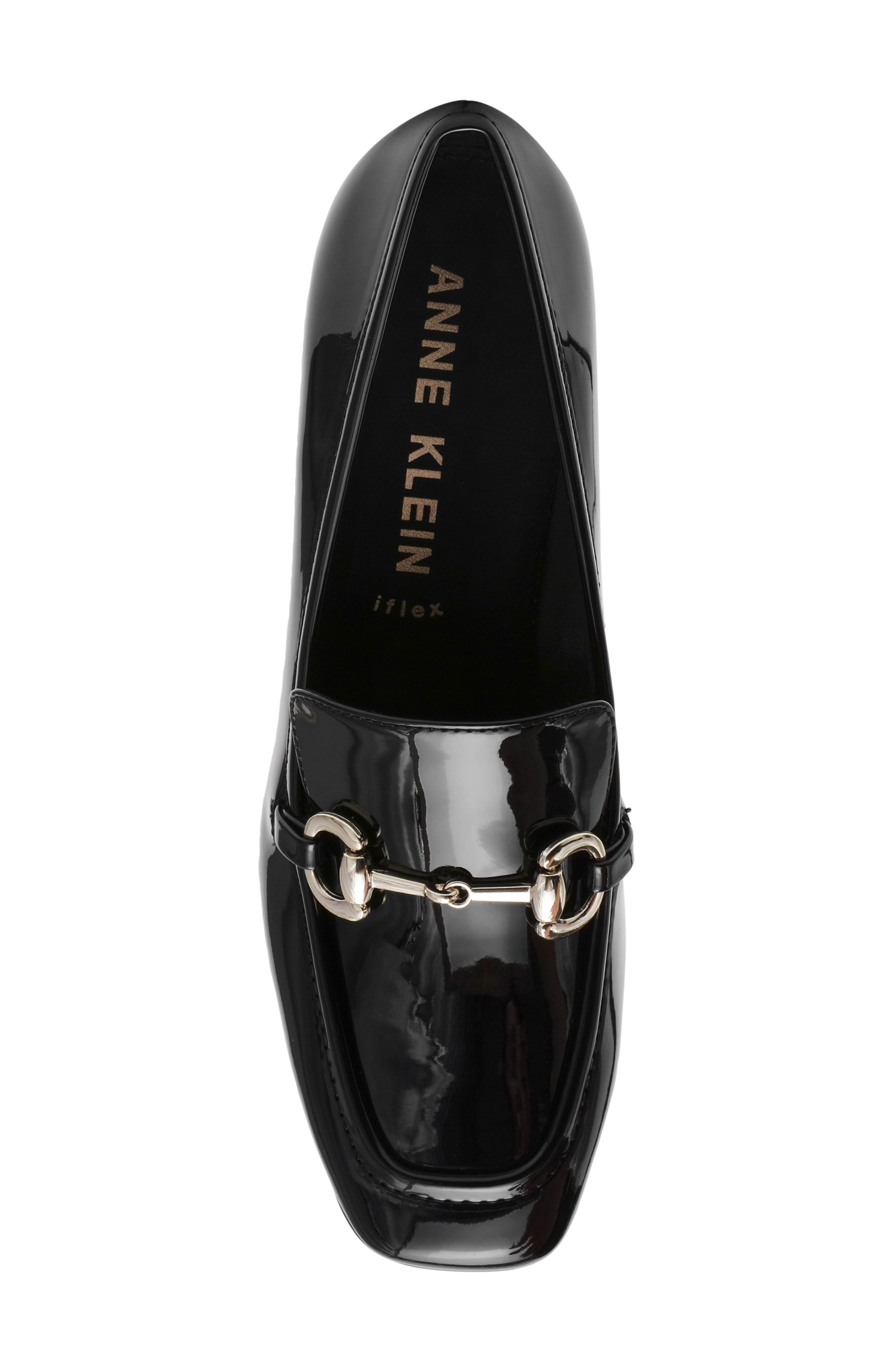 Anne Klein Tobi Bit Loafer Pump, Alternate, color, Black Patent