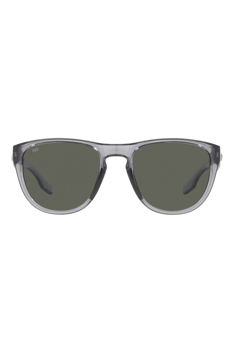 Irie 55mm Polarized Pilot Sunglasses, Main, color, GRAY