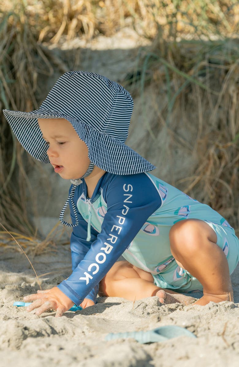 Snapper Rock Float Your Boat One-Piece Rashguard Swimsuit, Alternate, color,