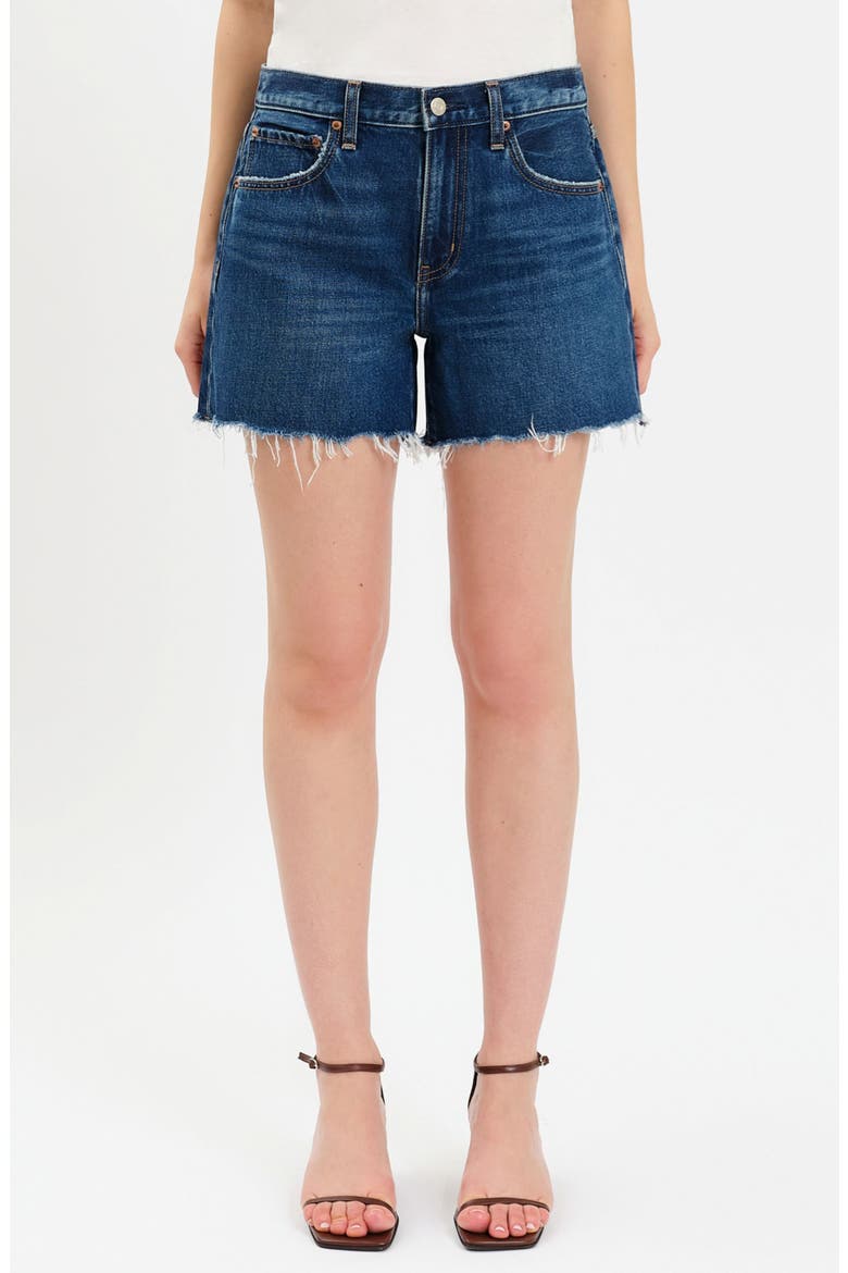 Crossroads Cutoff Denim Shorts, Main, color, CURRENTS