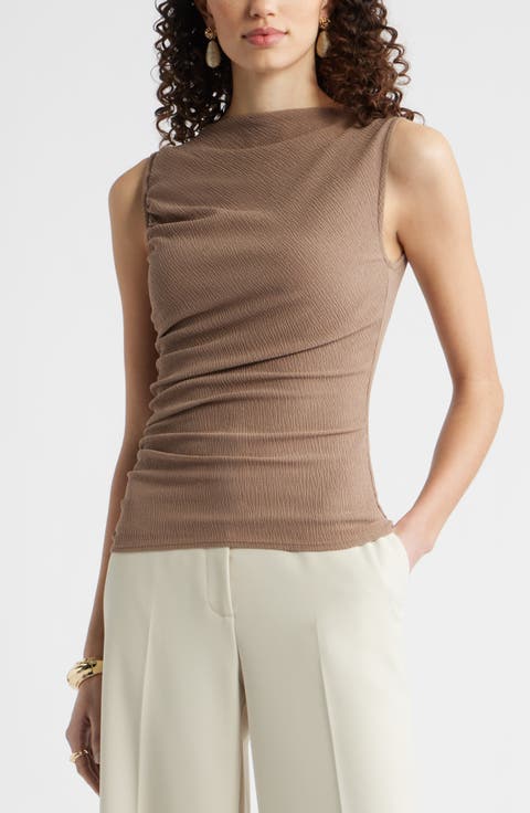 Ruched Sleeveless Top