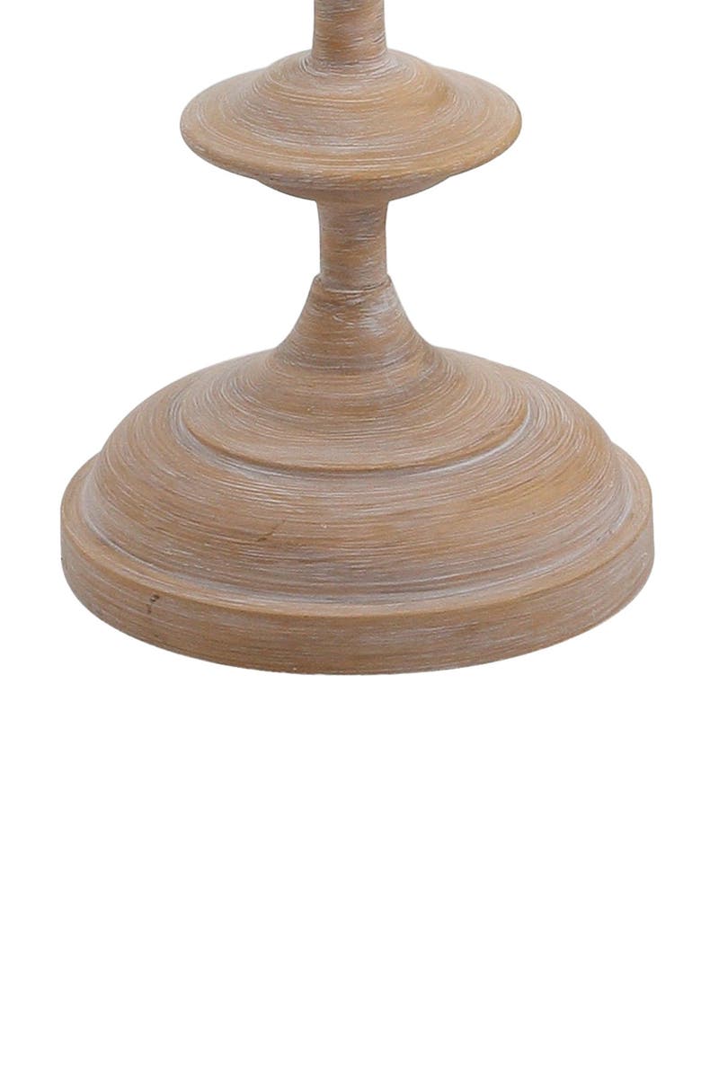 JONATHAN Y Aldrin 63.5" Resin LED Floor Lamp, Brown wood finish, Alternate, color, Brown