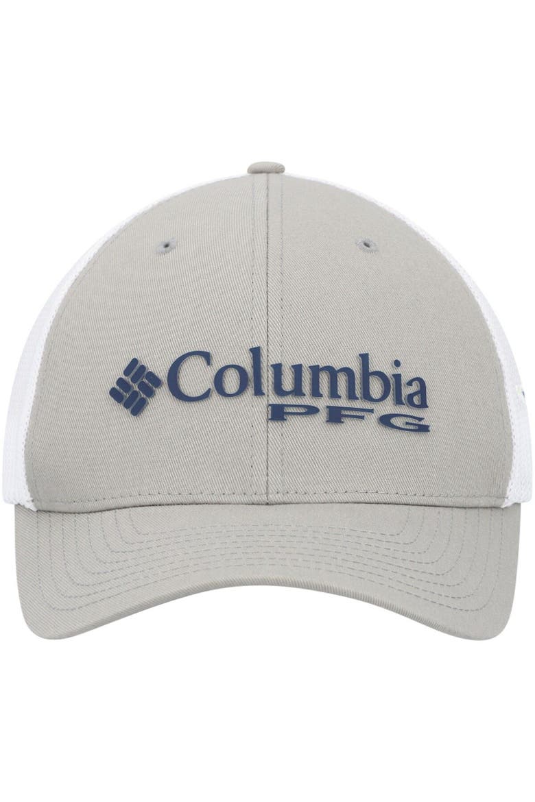 Men's Columbia Gray/White Dallas Cowboys PFG Ball Flex Hat , Alternate, color, Gray