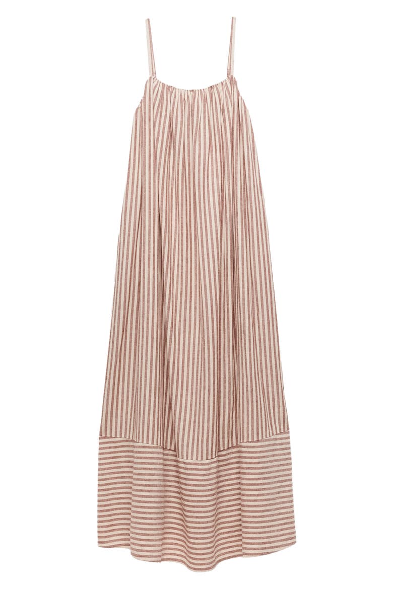 Stripe Maxi Dress, Main, color, BROWN/ MULTI