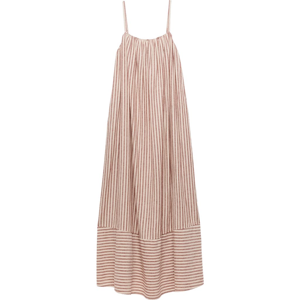 M&S Stripe Maxi Dress in Brown/multi at Nordstrom, Size 12