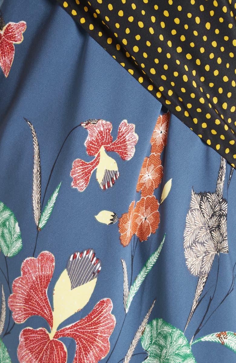 Diane von Furstenberg Faux Wrap Silk Maxi Dress, Alternate, color,