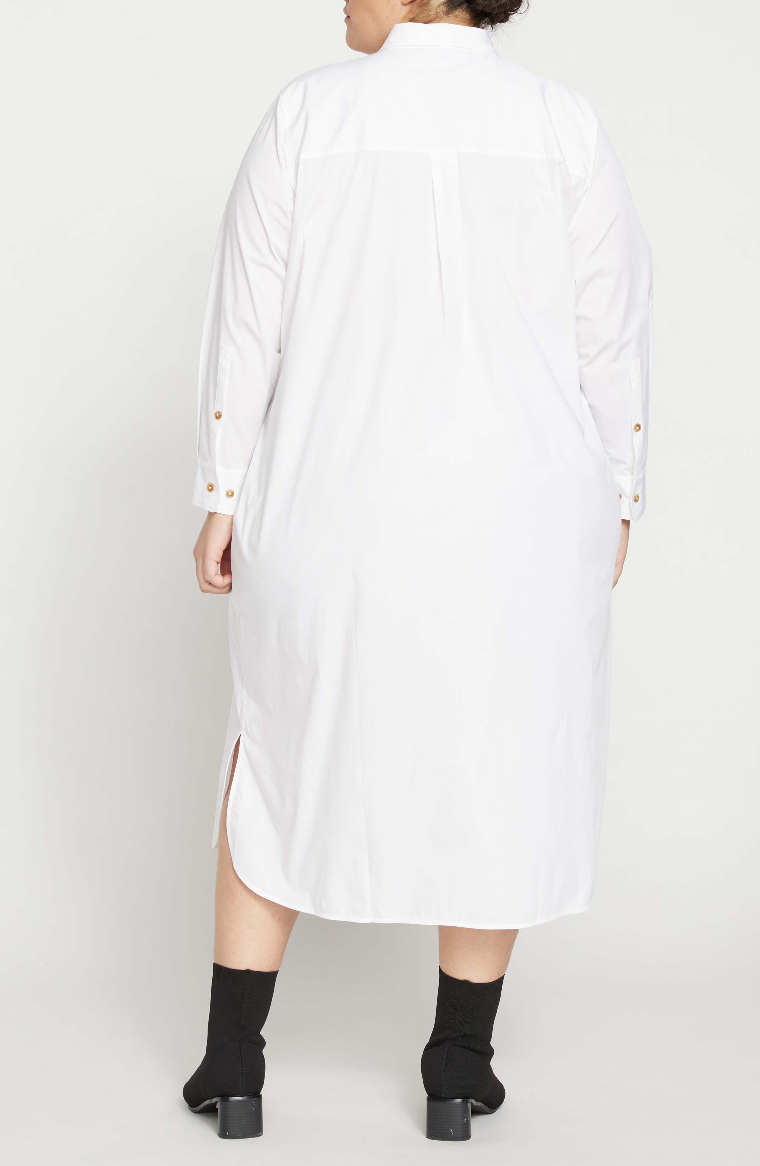 Odeon Stretch Poplin Shirtdress - image 2