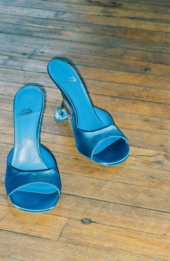 Mew 2 Satin Slide Sandal
