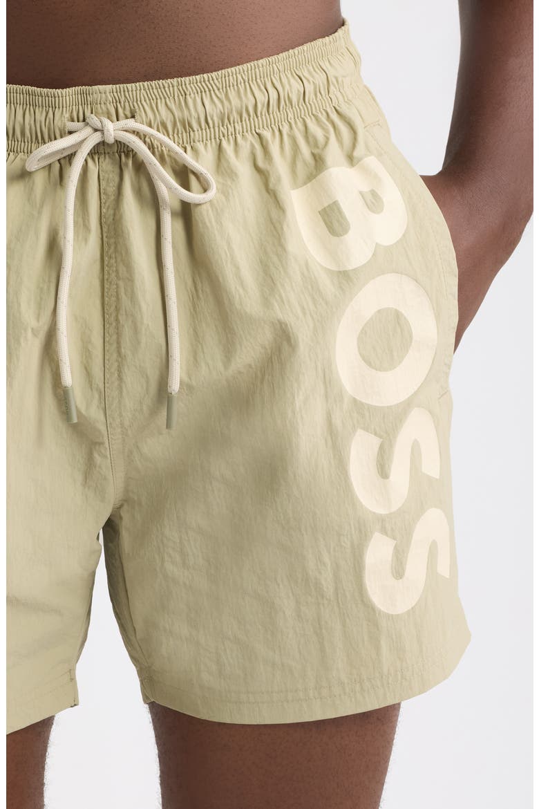 Octopus Swim Trunks, Alternate, color, DARK BEIGE