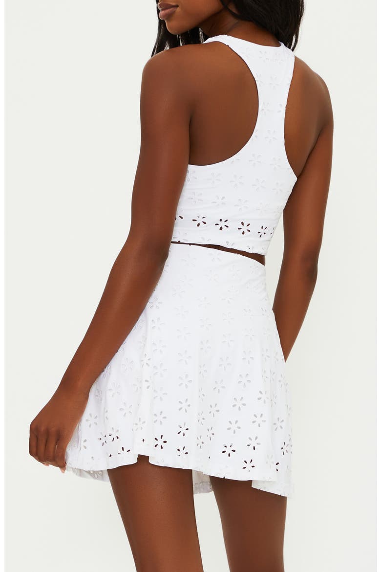 Yara Racerback Crop Tank, Alternate, color, WHITE MAGNOLIA EYELET