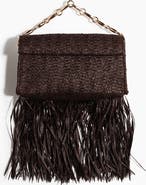 H&M Fringed Straw Clutch