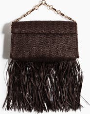 H&M Fringed Straw Clutch