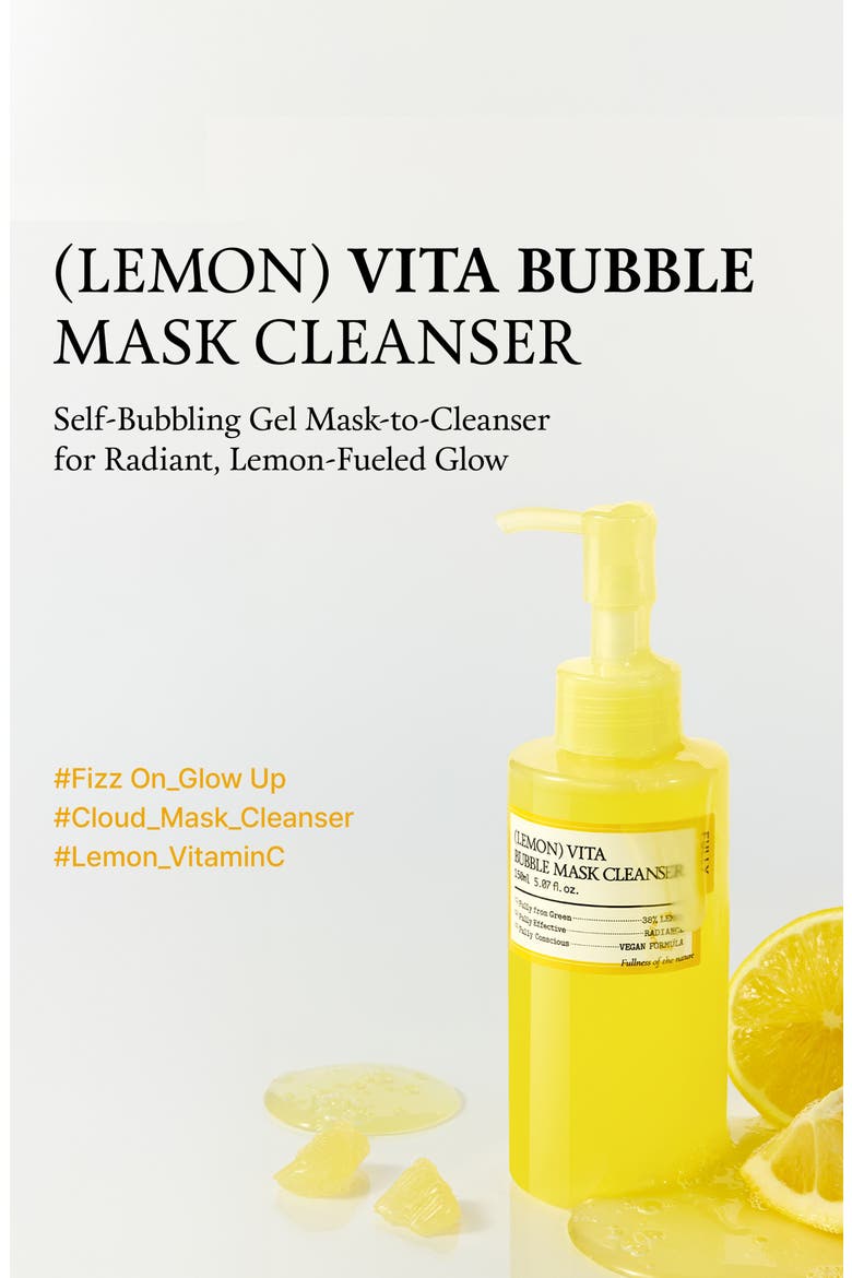 Lemon Vita Bubble Mask, Alternate, color, NO COLOR