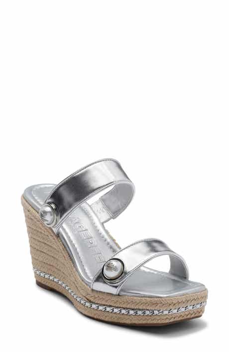 KARL LAGERFELD PARIS Carsen Wedge Espadrille Sandal